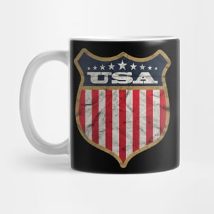 'USA Vintage white ' Cool USA Flag Vintage Mug